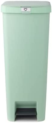 Brabantia Balde de Lixo com Pedal Plástico StepUp, 40L, Verde Jade
