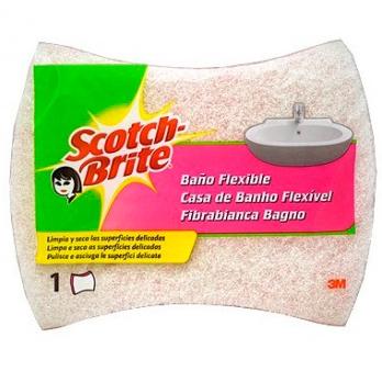 Scotch-Brite Esponja XXL para Fregar o Banho, 1 unidade, Suave e Durável, para Superfícies Delicadas como Vidro, Cromados e Cerâmica